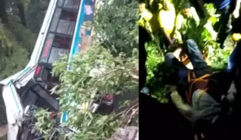 Ônibus cai em desfiladeiro e 25 pessoas morrem