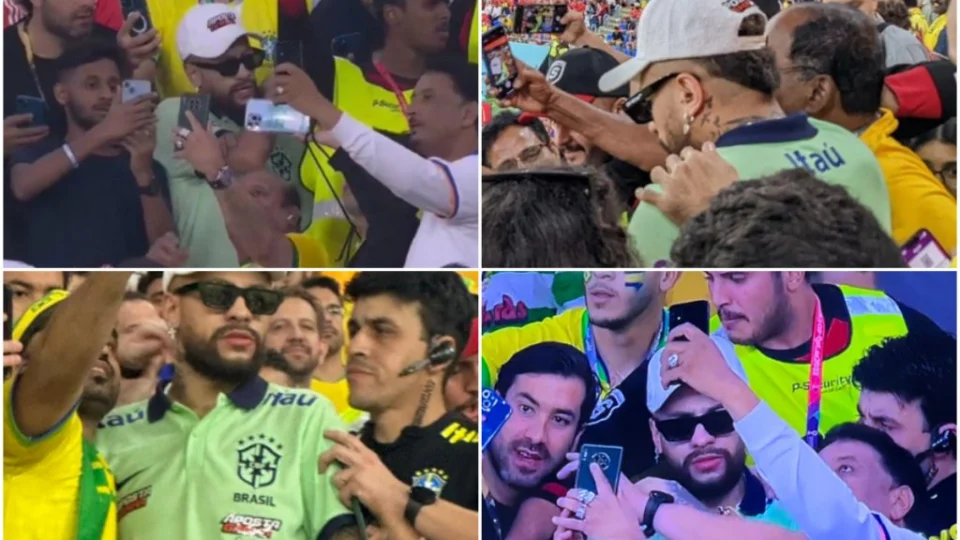 Sósia de Neymar provoca tumulto e confusão em arquibancada no Catar