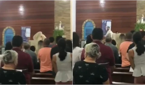 Padre tira batina e abandona missa após discussão política