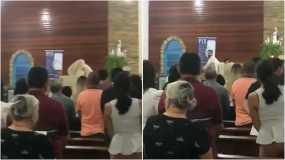 Padre tira batina e abandona missa após discussão política