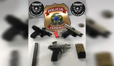 Polícia apreende armas dentro de embarcação em de Tabatinga