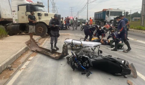 Acidente de trânsito deixa duas vítimas na Avenida das Flores