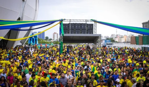 Em dias de jogos da Seleção Brasileira, arrecadação de brinquedos é direcionada para a Arena da Amazônia