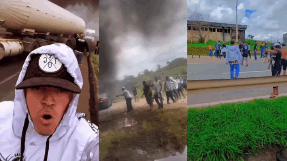 Vídeo: Galoucura, torcida do Atlético-MG, fura bloqueios de manifestantes em rodovia