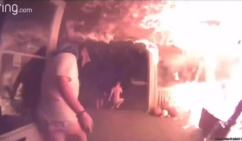 Jovem resgata quatro irmãos de uma casa em chamas