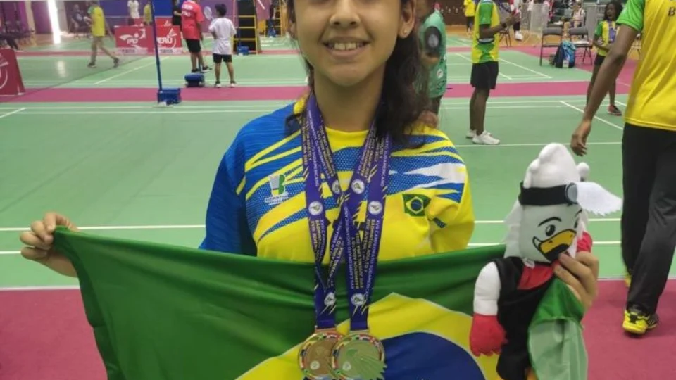 Estudante de Manaus conquista duas medalhas no Sul-Americano de Badminton