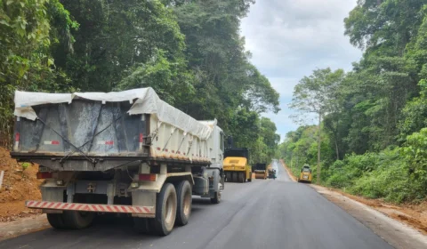 Obra de pavimentação do Ramal Nova Esperança avança