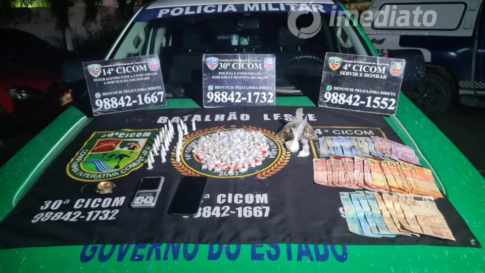 Polícia apreende drogas na zona Leste de Manaus