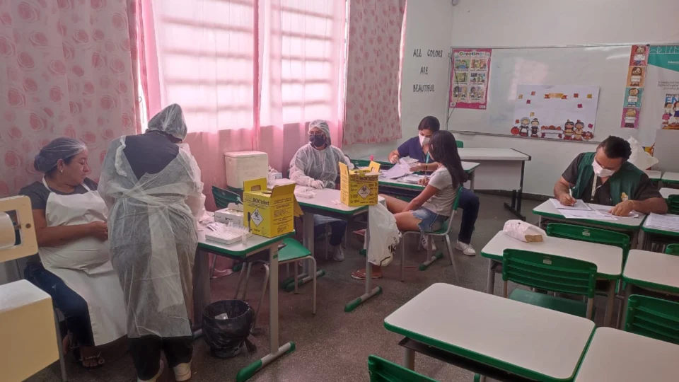 Teste rápido para Covid-19 são ofertados em escolas municipais de Manaus