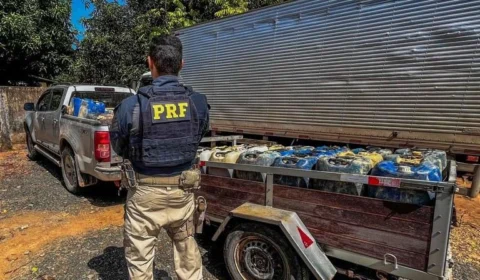 PRF de Roraima apreende quase 2 mil litros de combustível transportados de forma ilegal