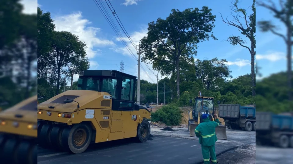 Governo do AM inicia pavimentação das alças externas do trevo da avenida Oitis
