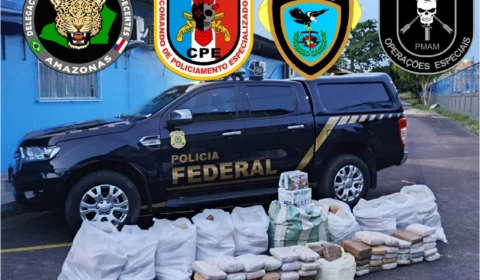 PF apreende mais de 200 kg de drogas em Novo Airão
