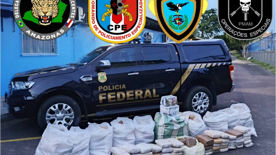 PF apreende mais de 200 kg de drogas em Novo Airão