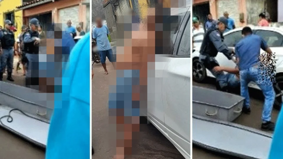 Homem é encontrado morto em pé