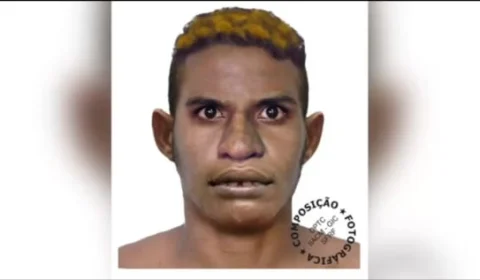 Polícia divulga retrato falado de homem procurado por roubo e estupro no bairro Cidade Nova