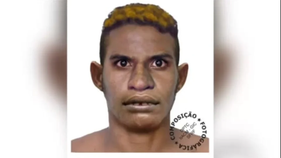 Polícia divulga retrato falado de homem procurado por roubo e estupro no bairro Cidade Nova