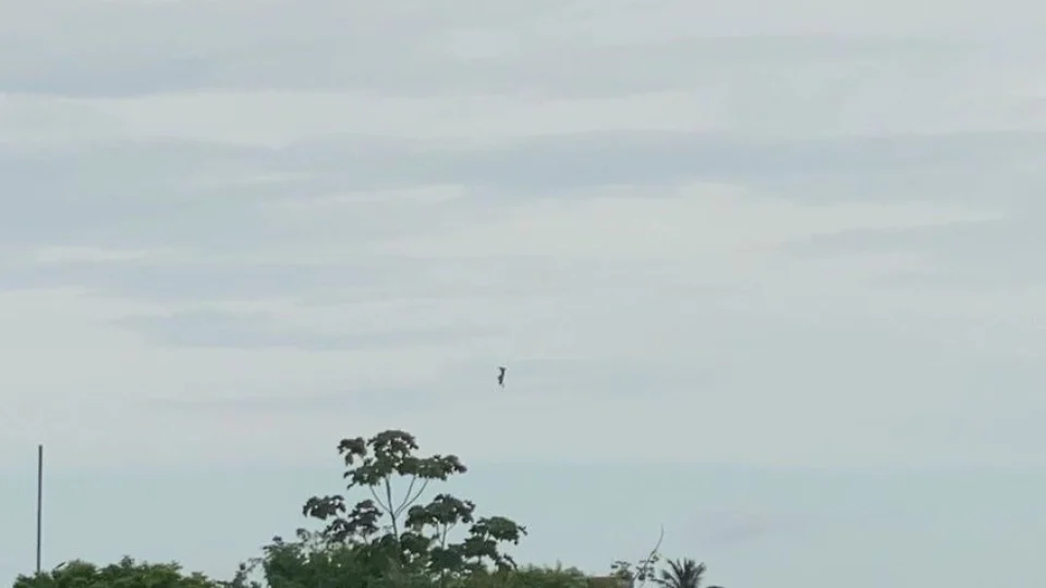 Vídeo mostra momento em que paraquedas não abre e homem despenca em queda livre, em Manaus