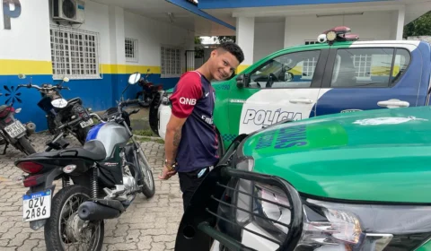 PM prende assaltante de moto na zona Leste