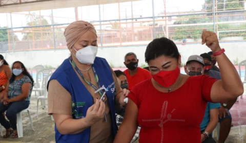 Supermercados em Manaus são pontos de vacinação contra a Covid-19