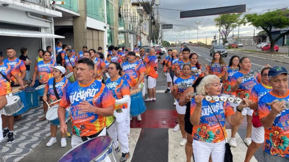 Em Manaus, bailarinos e Auzier do Samba participam de ensaio da Banda do Boulevard deste sábado