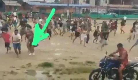 VEJA: vídeo mostra momento em que criminosos executam homens em campo na zona Leste