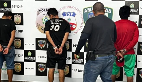Trio é preso após causar pânico dentro de shopping na zona leste de Manaus