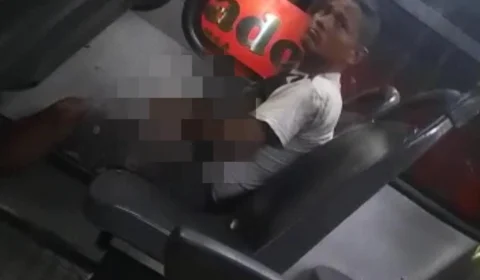 VEJA VÍDEO: Homem é flagrado se masturbando dentro de ônibus da linha 640