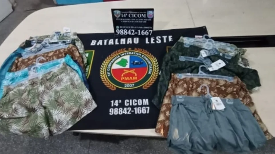 Trio é preso tentando furtar bermudas de shopping na zona Leste
