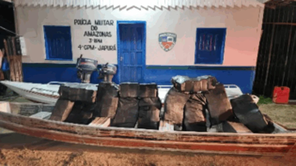 Trio é preso com mais 400 quilos de entorpecentes no Rio Japurá