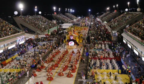 Escolas do grupo especial desfilam no Sambódromo e comemoram o retorno da festa popular