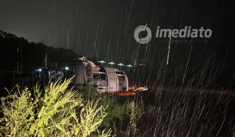 VEJA VÍDEO: Embarcação “Capitão Vivaldo” náufraga durante forte chuva