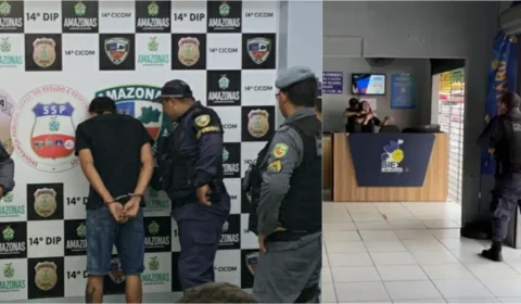 Homem é preso ao assaltar loteria e fazer mulher de refém na zona Leste de Manaus