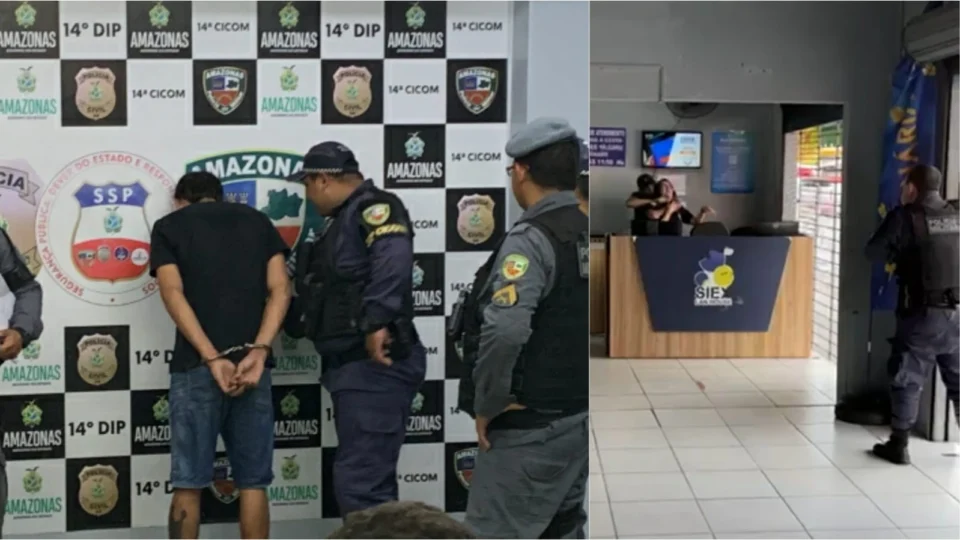 Homem é preso ao assaltar loteria e fazer mulher de refém na zona Leste de Manaus