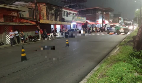 Dupla em moto morre no Coroado