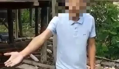 Homem é brutalmente agredido pelo tribunal do crime ao passar nota falsa em boca de fumo