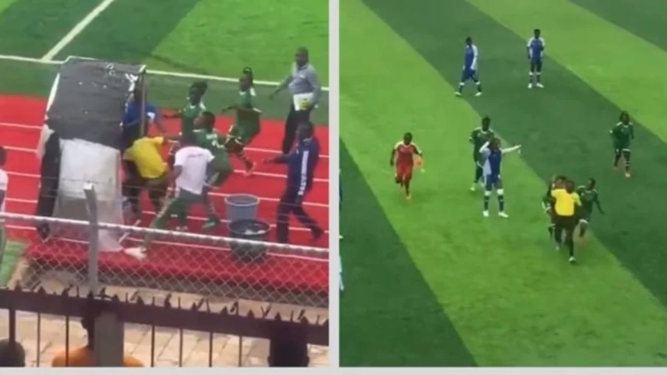VÍDEO: time feminino do Congo se revolta e agride árbitro