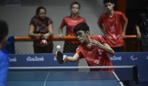 <em>Vila Olímpica é sede de Campeonato Nacional de Tênis de Mesa</em>
