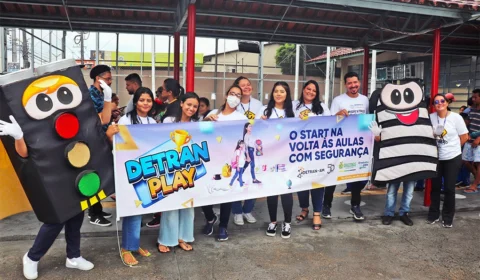 <em>Detran Amazonas inicia campanha de conscientização nas escolas direcionada para alunos, pais e responsáveis</em>