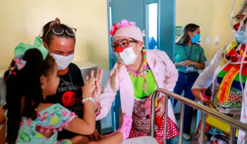 <em>Artistas levam a alegria do circo para pacientes de hospitais infantis públicos de Manaus</em>