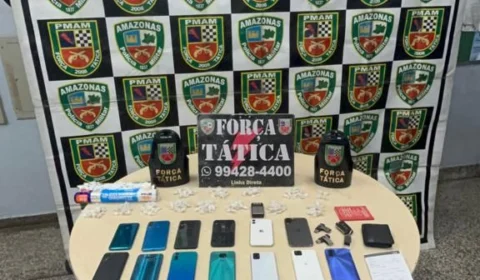 Ao empreender fuga, receptador de celulares é preso por Policias Militares em Manaus