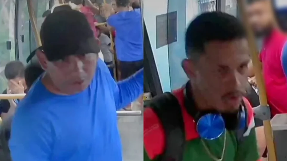 Câmeras registram assalto a micro-ônibus ‘amarelinho’ no bairro Cidade de Deus