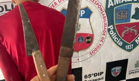 Homem é preso no interior do Amazonas após realizar assaltos com faca