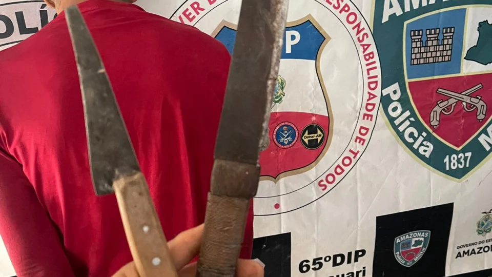 Homem é preso no interior do Amazonas após realizar assaltos com faca