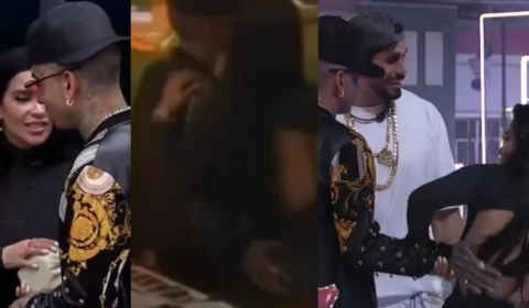 Guimê passa a mão no bumbum de Dania em festa e irrita fãs 