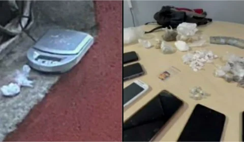 Trio é preso comercializando drogas em janela de residência