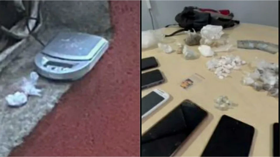 Trio é preso comercializando drogas em janela de residência