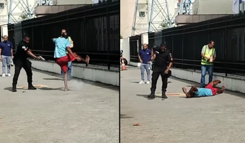 VÍDEO: Policial atira no pé de homem durante discussão