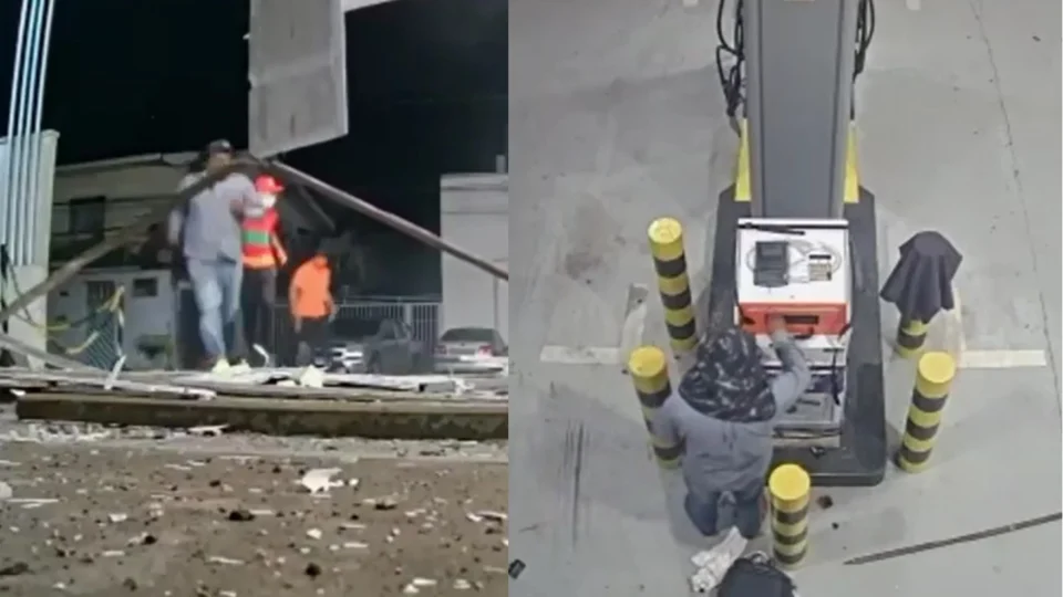 VÍDEO: Criminosos detonam dinamite em posto de combustíveis no Manoa