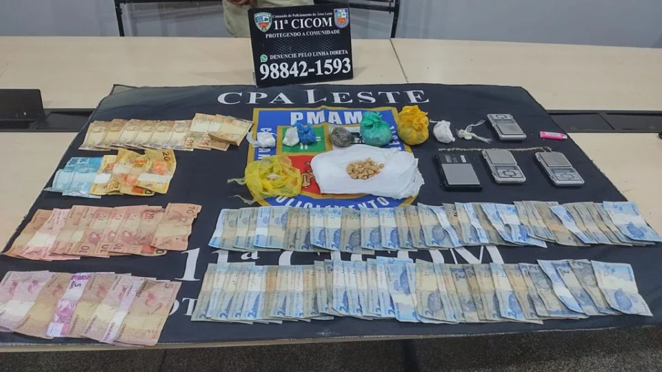 Suspeito é preso com drogas e dinheiro no Coroado 2