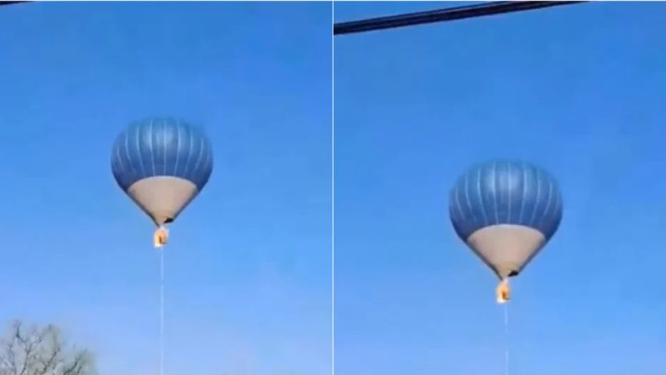 VÍDEO: cesto de balão pega fogo no ar e mata duas pessoas